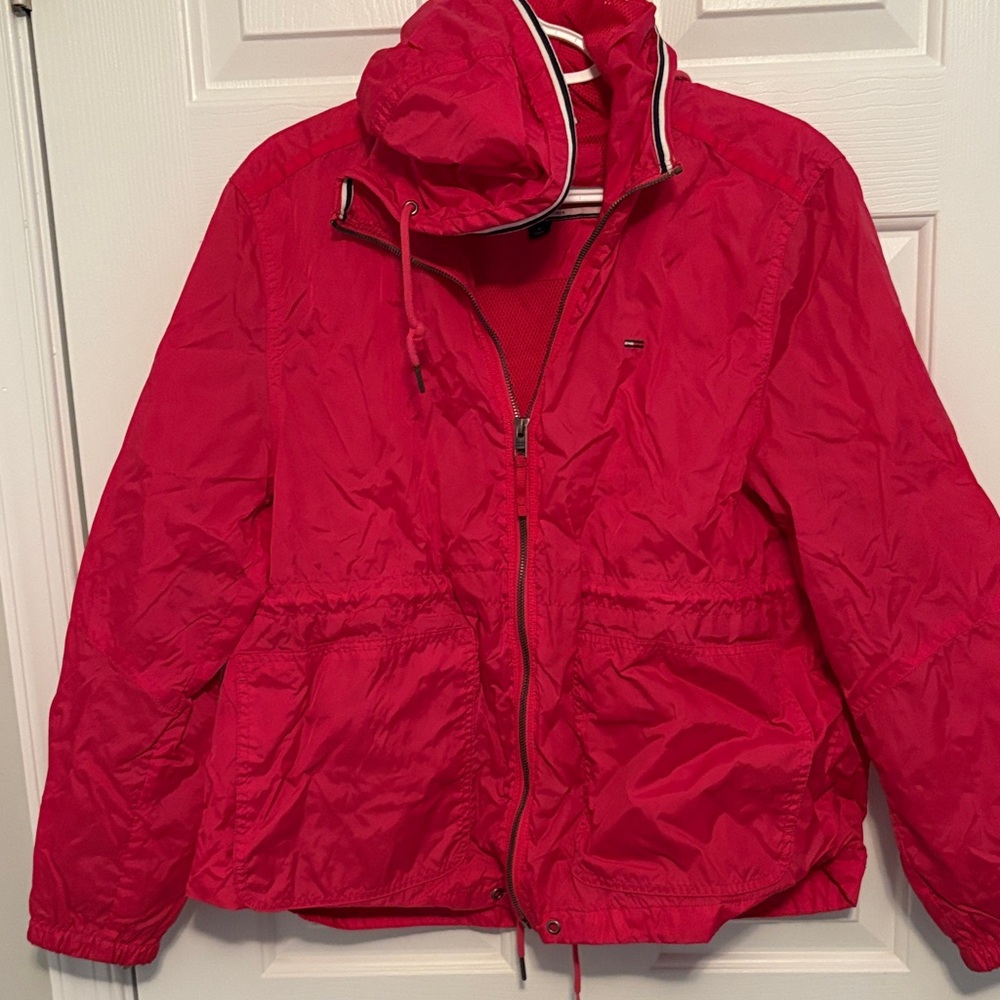 Tommy Hilfiger Vibrant Red Hooded Jacket